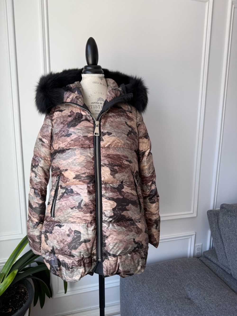 Flo & Clo camo print women puffer jacket